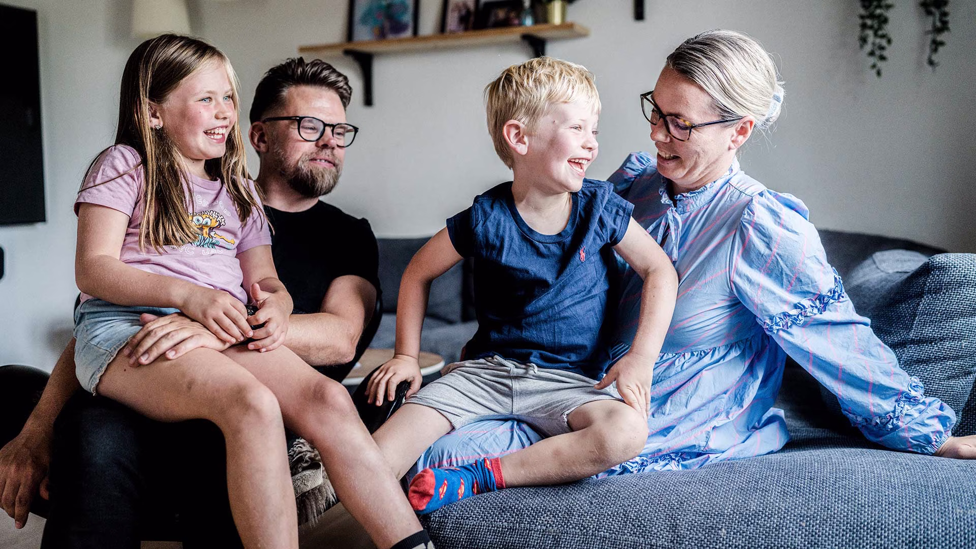 Ella, Kasper, Louis og Malene