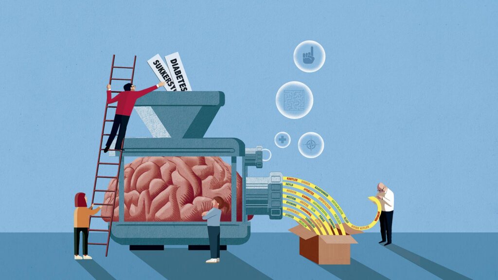Sukkersyge Eller Diabetes Tema WEB Illustration Morten Voigt