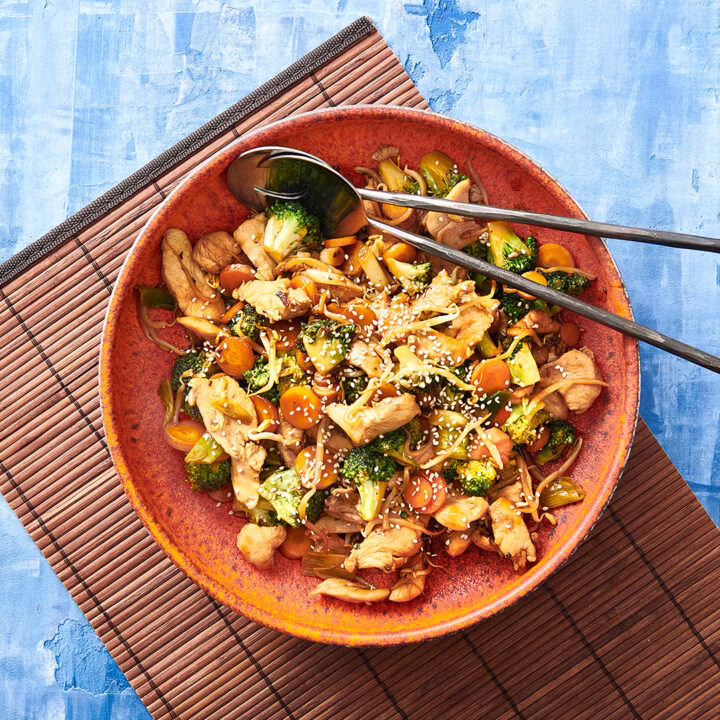 Asiatisk Wok Med Kylling