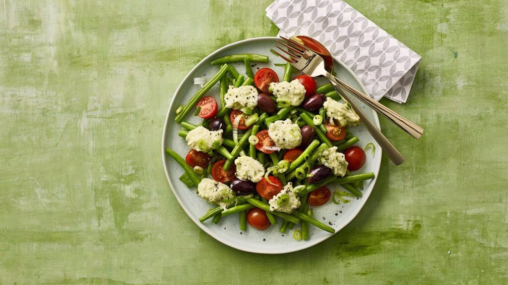 Grønne bønner med avocadocreme