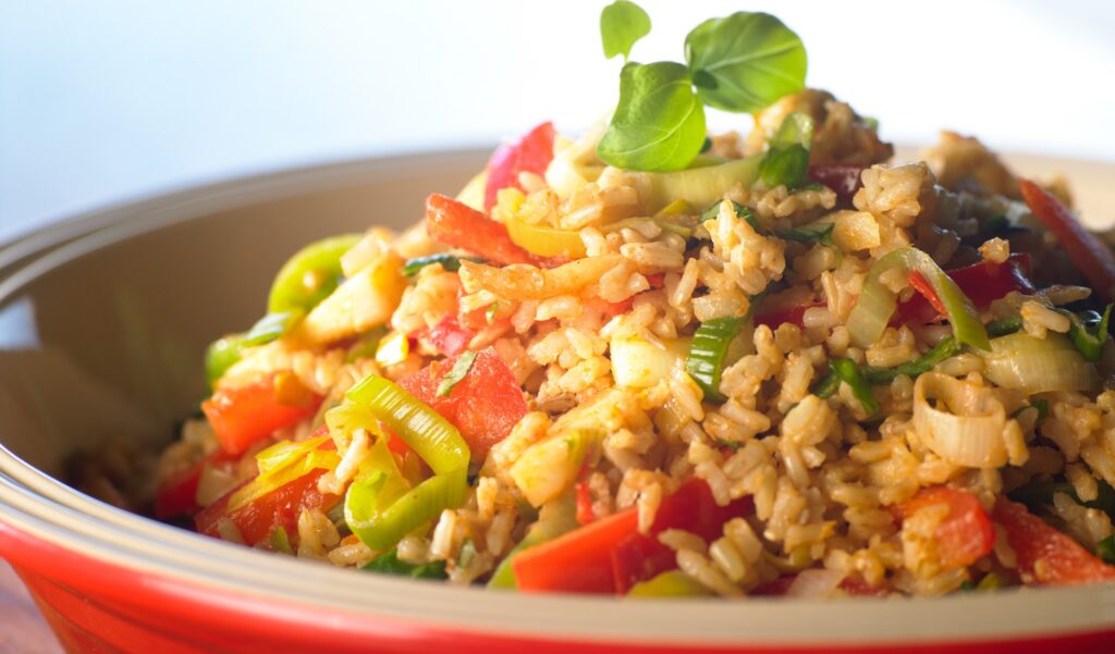 Pilafris med chili