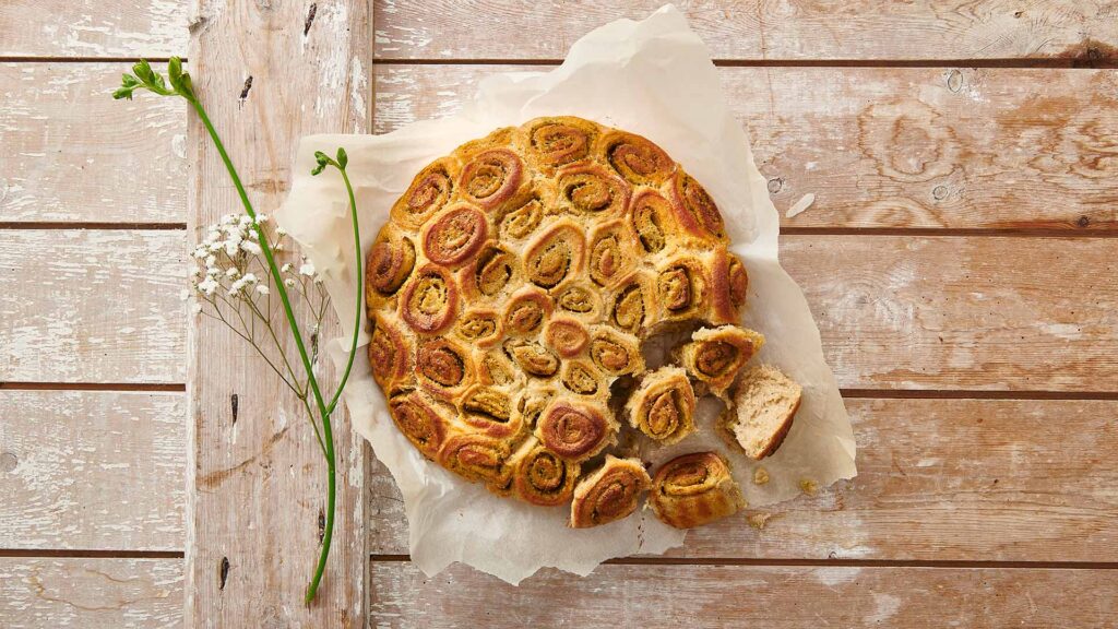 Pull-apart pestobrød